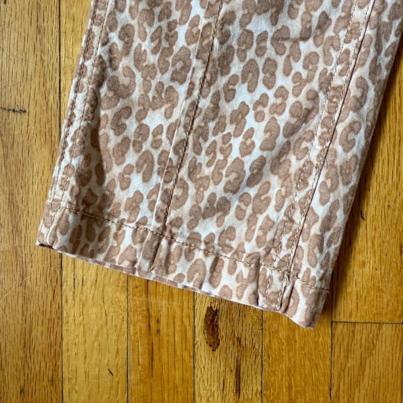 Anthropologie Tan Leopard Print Straight Leg Pants - Picture 6 of 8